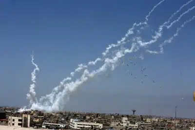 Ракетный обстрел из Газы фото
