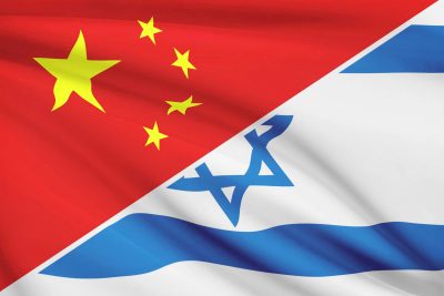 Флаги Китая и Израиля графика