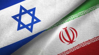 Флаги Израиля и Ирана графика