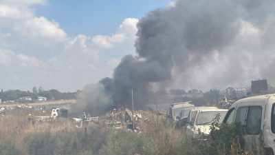 Клубы черного дыма и взрывы под Рамлой — первые подробности и фото 3 Клубы черного дыма и взрывы под Рамлой — первые подробности и фото 09.07.2026
