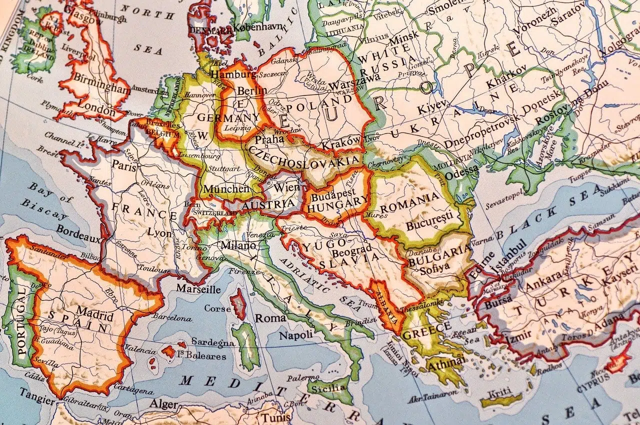 Карта Европы фото