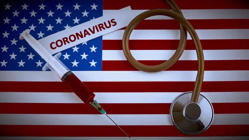 коронавирус флаг сша фото