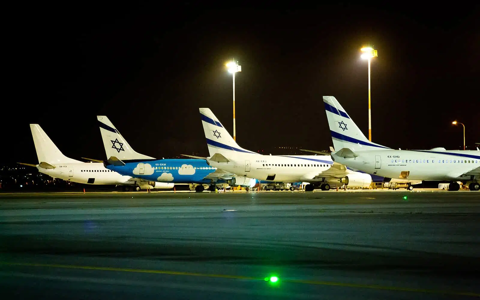 Самолеты авиакомпании Эль Аль в аэропорту Бен-Гурион