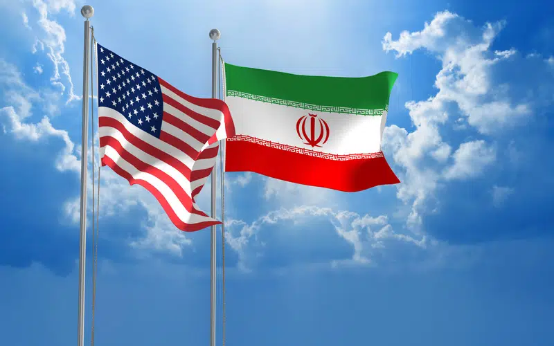 Флаги США Иран изображение