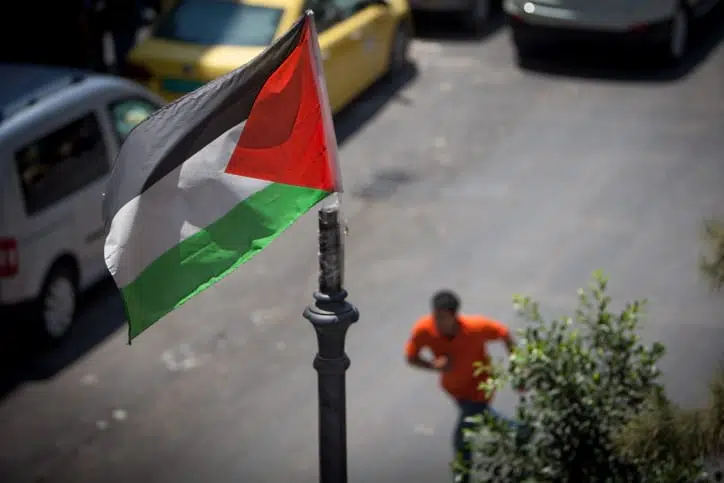 Флаг Палестинской автономии улица фото