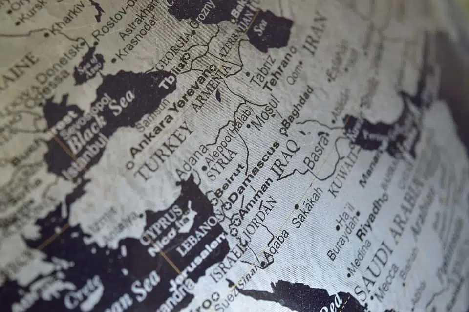 Ближний Восток глобус фото