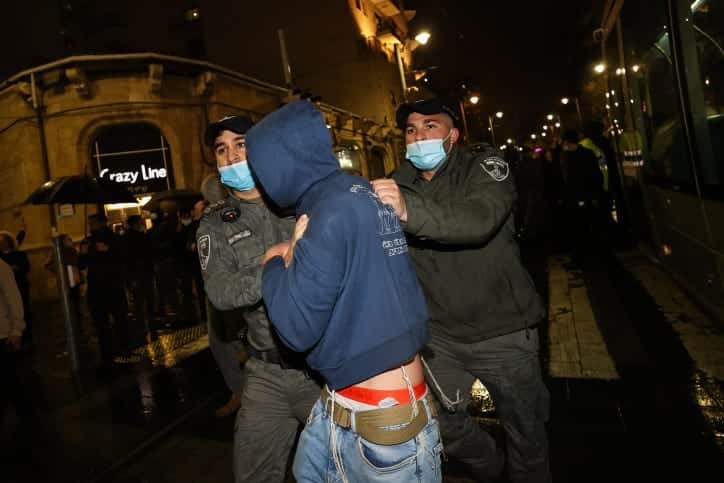 Протесты в Иерусалиме фото