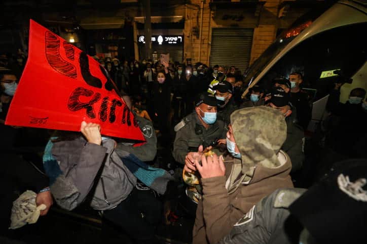 Протесты в Иерусалиме фото