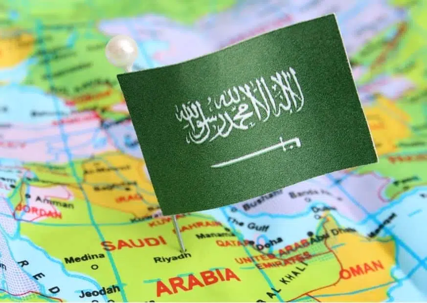 Саудовская Аравия на карте изображение