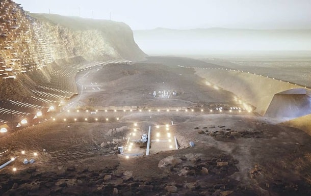 Проект города на Марсе фото