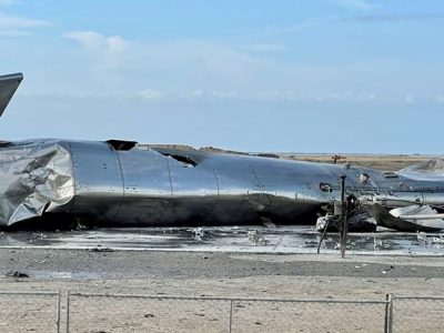 Взрыв космического корабля Starship фото
