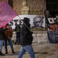 Протесты против Нетаниягу фото
