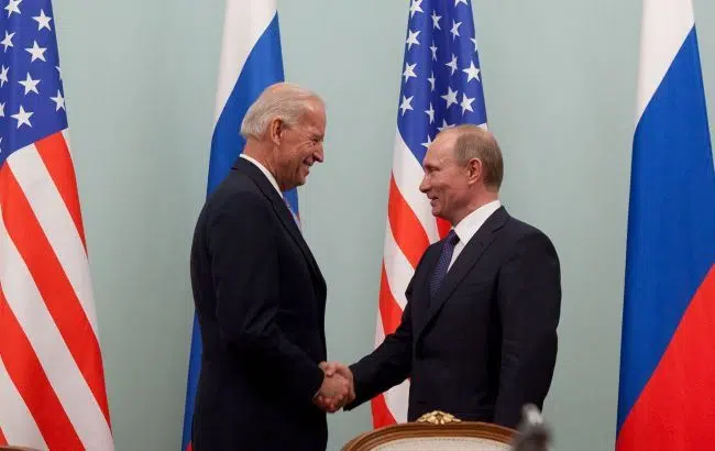 Джо Байден и Владимир Путин фото