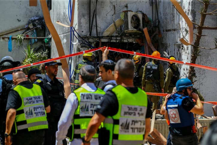 обстрел ракеты Израиль фото