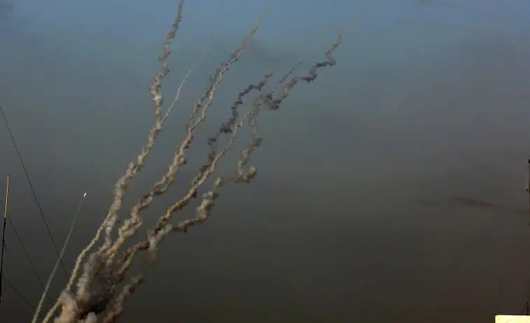 Ракетный обстрел из Газы фото