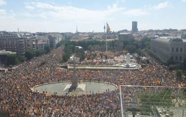 Протесты в Мадриде фото