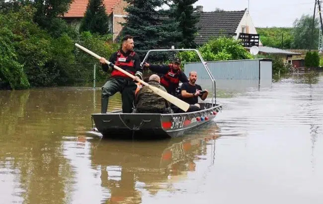 Наводнение в Польше фото