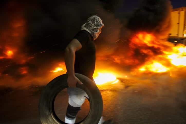 Протесты палестинцев фото