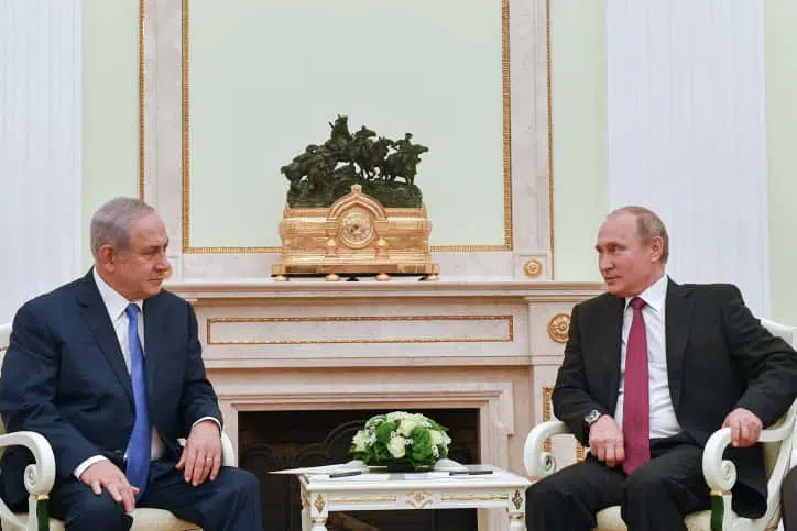 Биньямин Нетаниягу и Владимир Путин фото