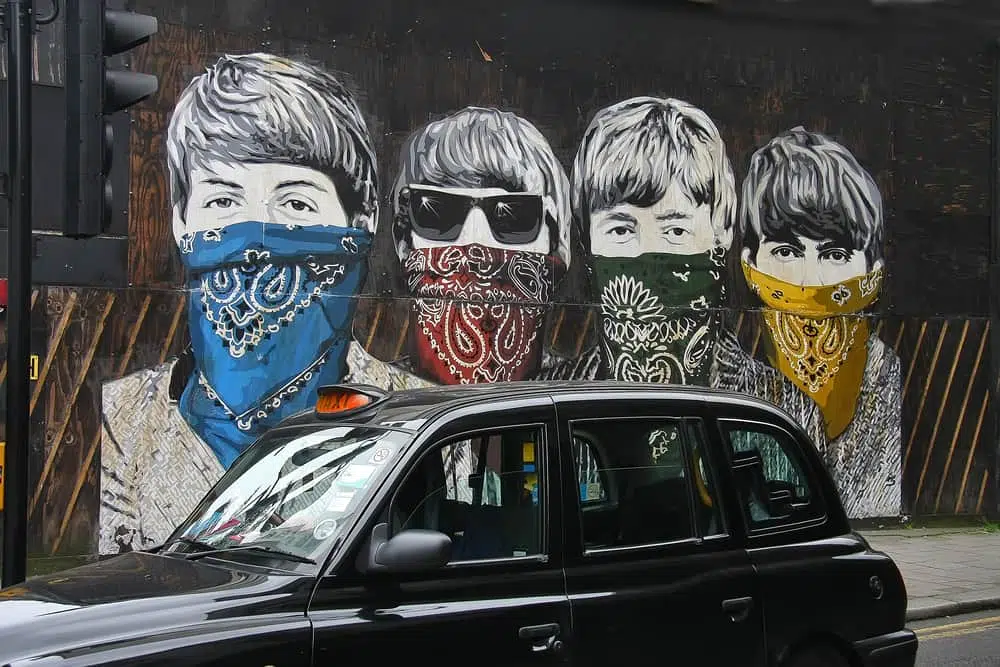 Граффити The Beatles фото