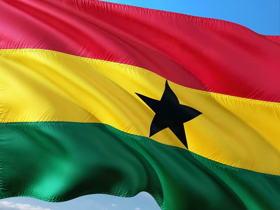 Флаг Ганы фото
