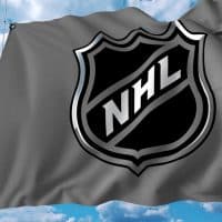 Флаг с логотипом НХЛ изображение