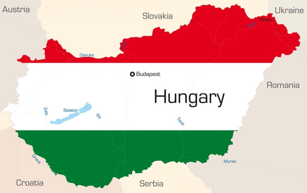 Карта Венгрии изображение