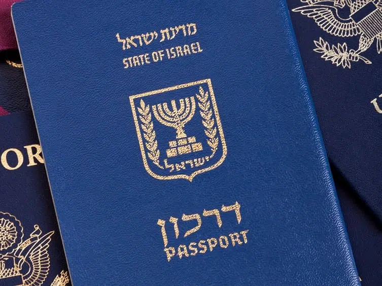 Паспорт Израиля фото