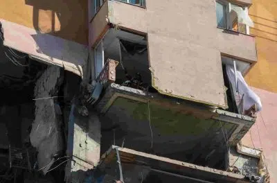 Последствия взрыва жилого дома в Киеве фото