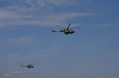 В сети показали эффектное видео с работой украинских боевых вертолетов