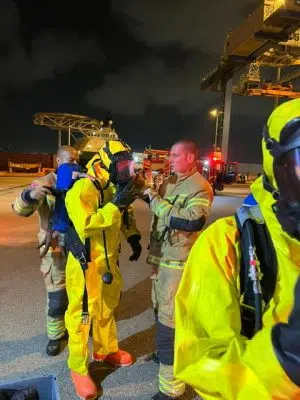 В порту Хайфы произошла утечка опасного вещества, причал срочно закрыли 25.04.2024