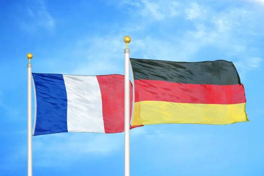 Флаги Франции и Германии фото