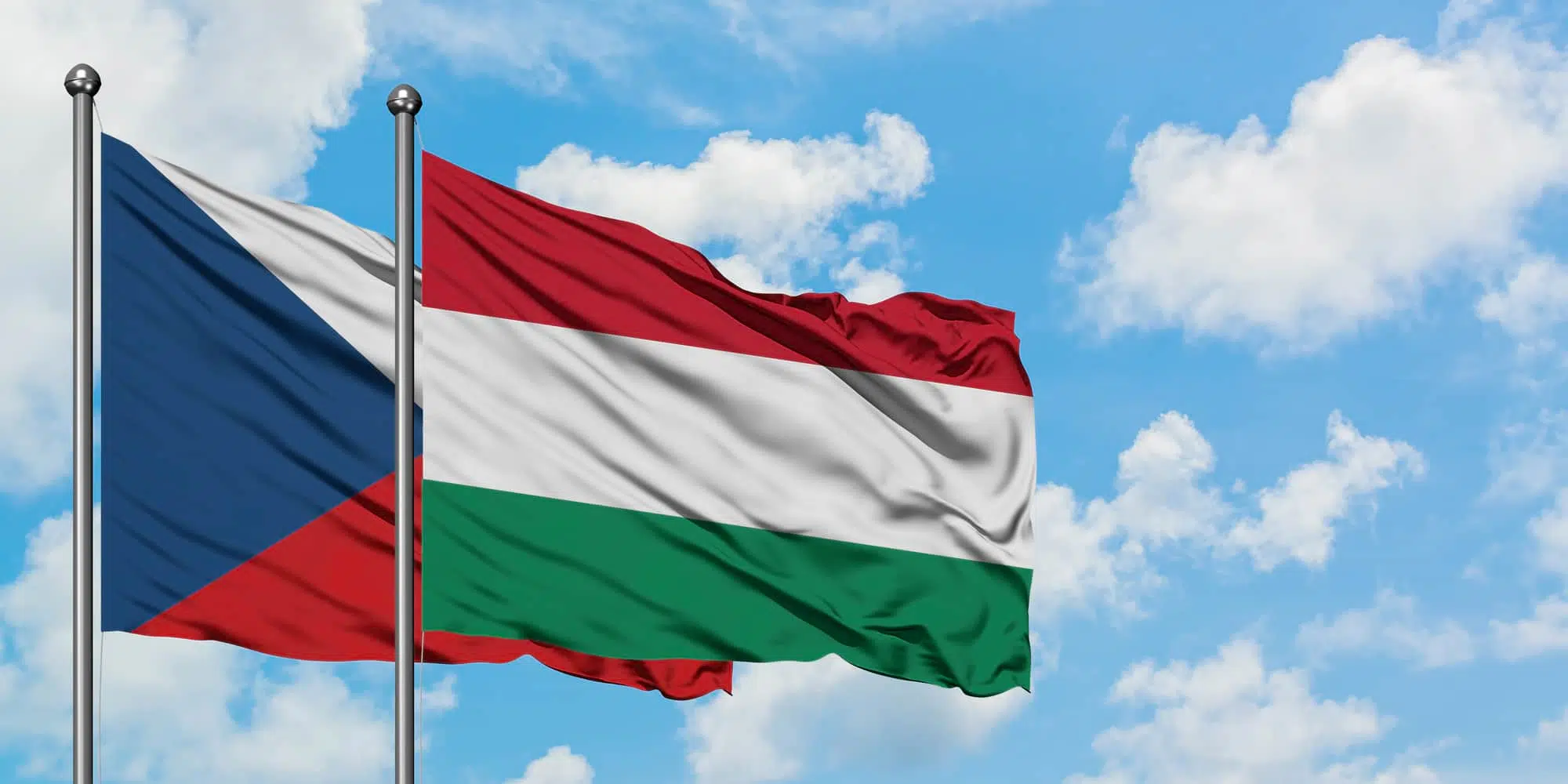 Флаги Венгрии и Чехии фото