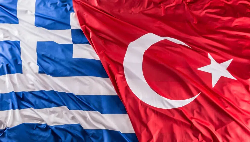 флаги Греции и Турции фото