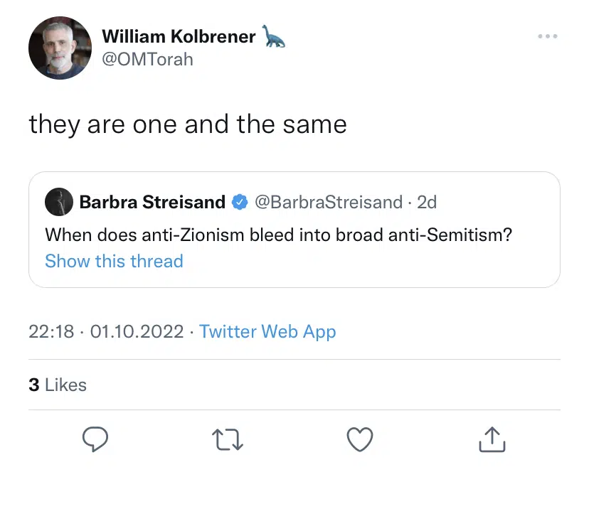 Барбра Стрейзанд вызвала споры твитом об «антисионизме» 07.07.2024