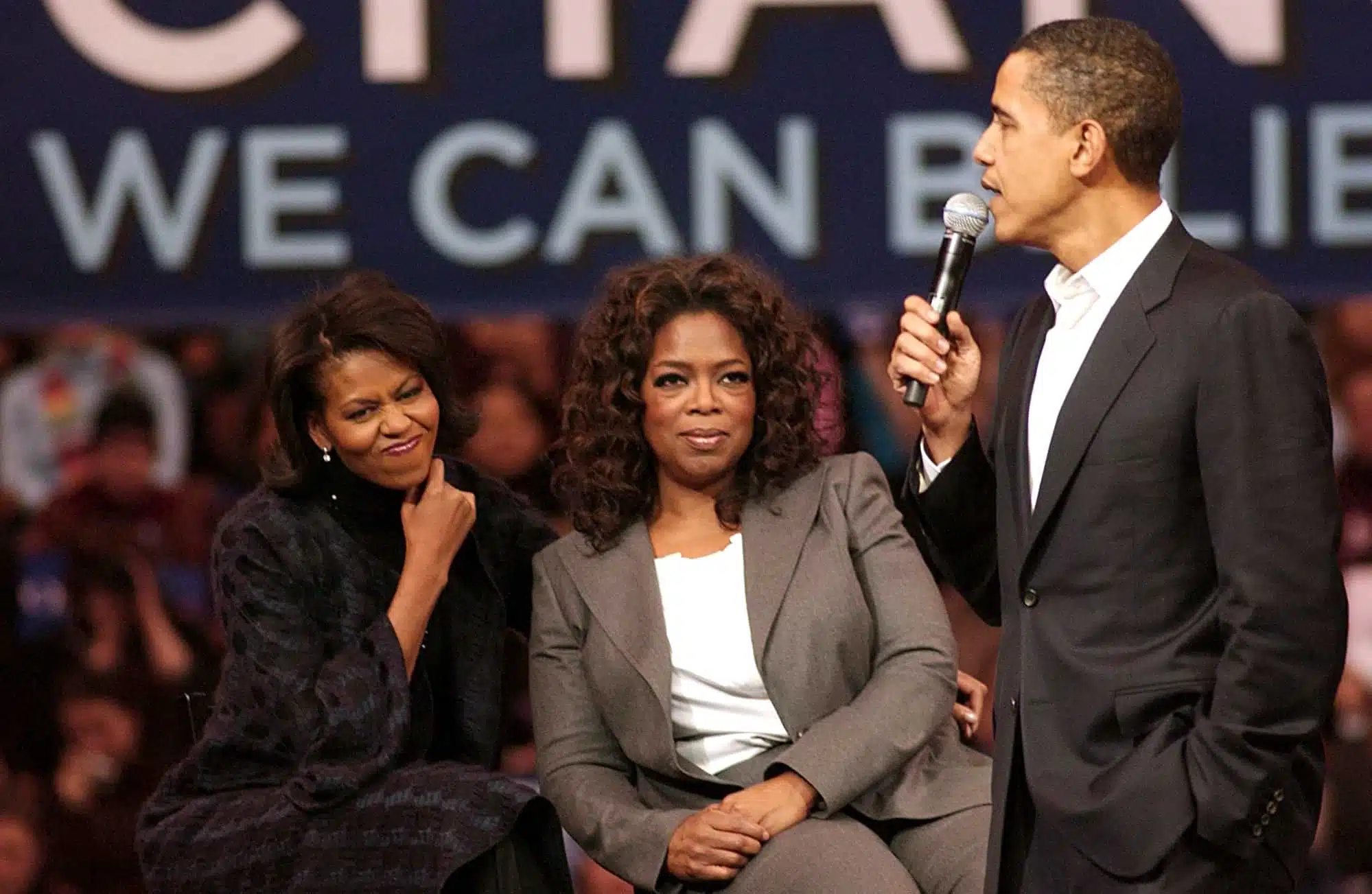 Мишель и Барак Обама на шоу Опры Уинфри фото