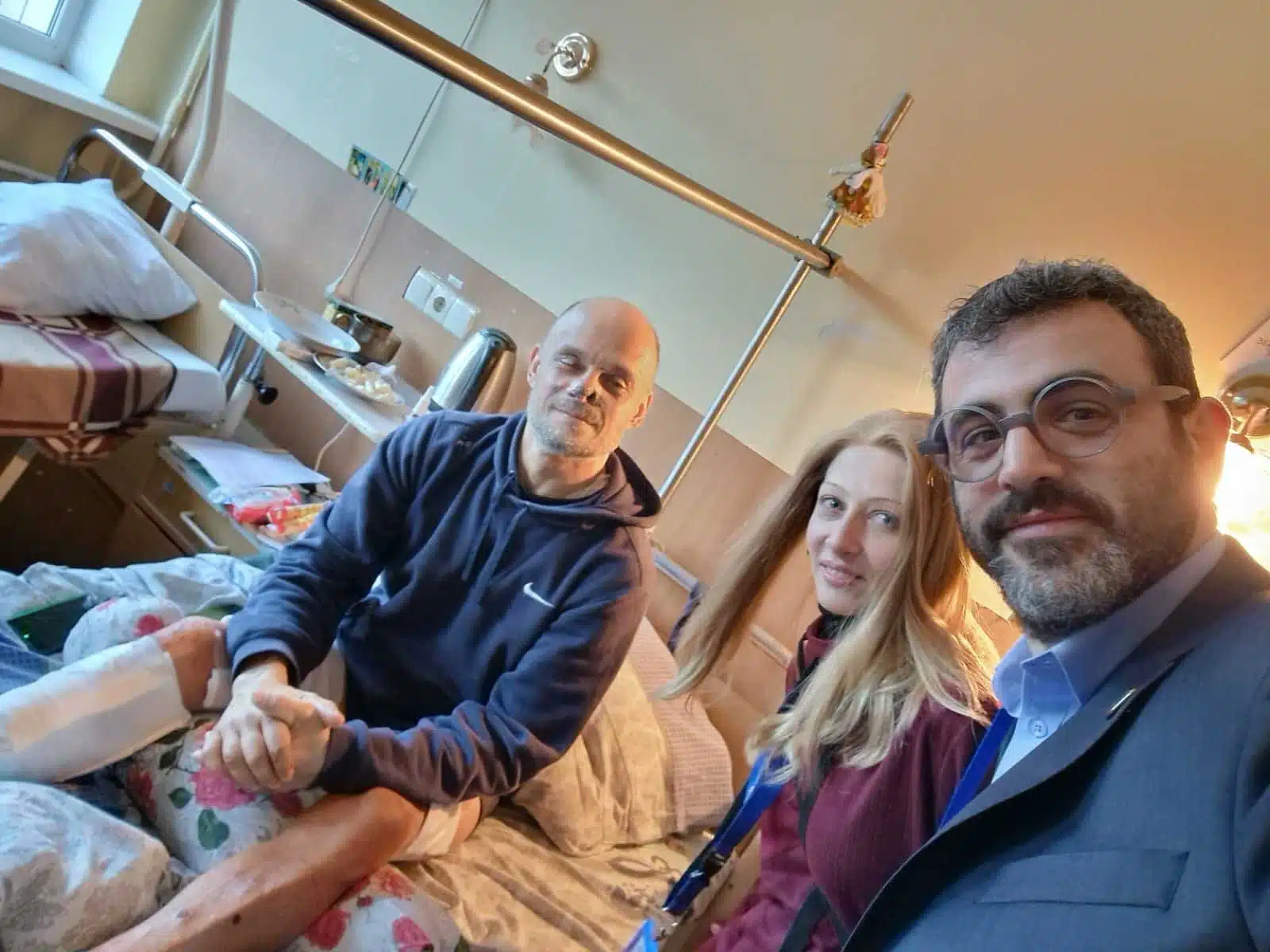 Геннадий Тычина в госпитале в Киеве