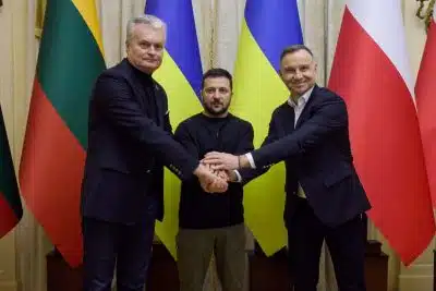 Анджей Дуда, Гитанас Науседа и Украины Владимир Зеленский фото