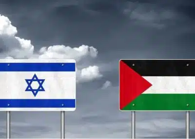 Флаги Израиля и Палестины изображение