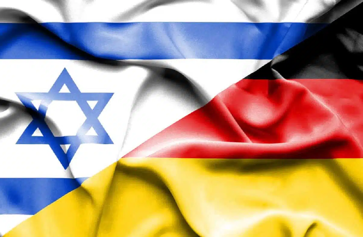 Флаги Германии и Израиля иллюстрация