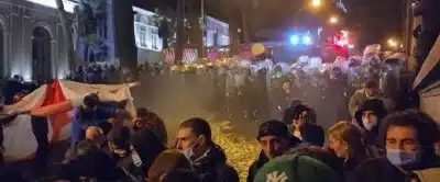 Протесты в Грузии скриншот
