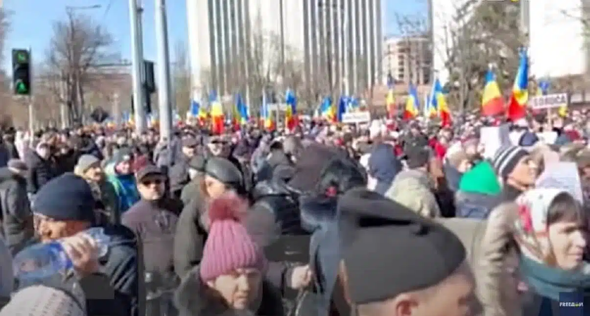 Протесты в Молдове скриншот