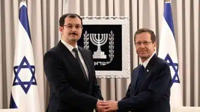 Ицхак Герцог и посол Азербайджана фото