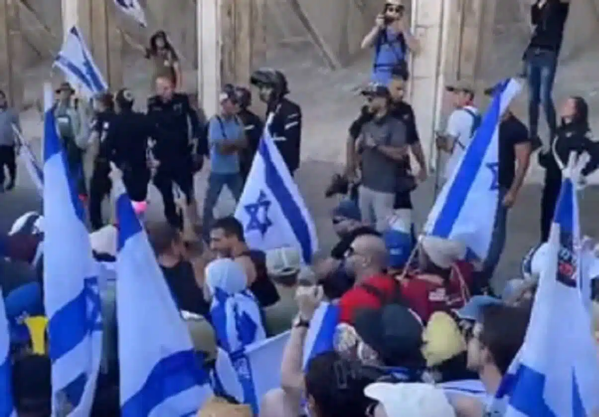 Протесты в Иерусалиме скриншот