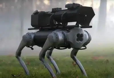 Робот-собака с огнеметом скриншот