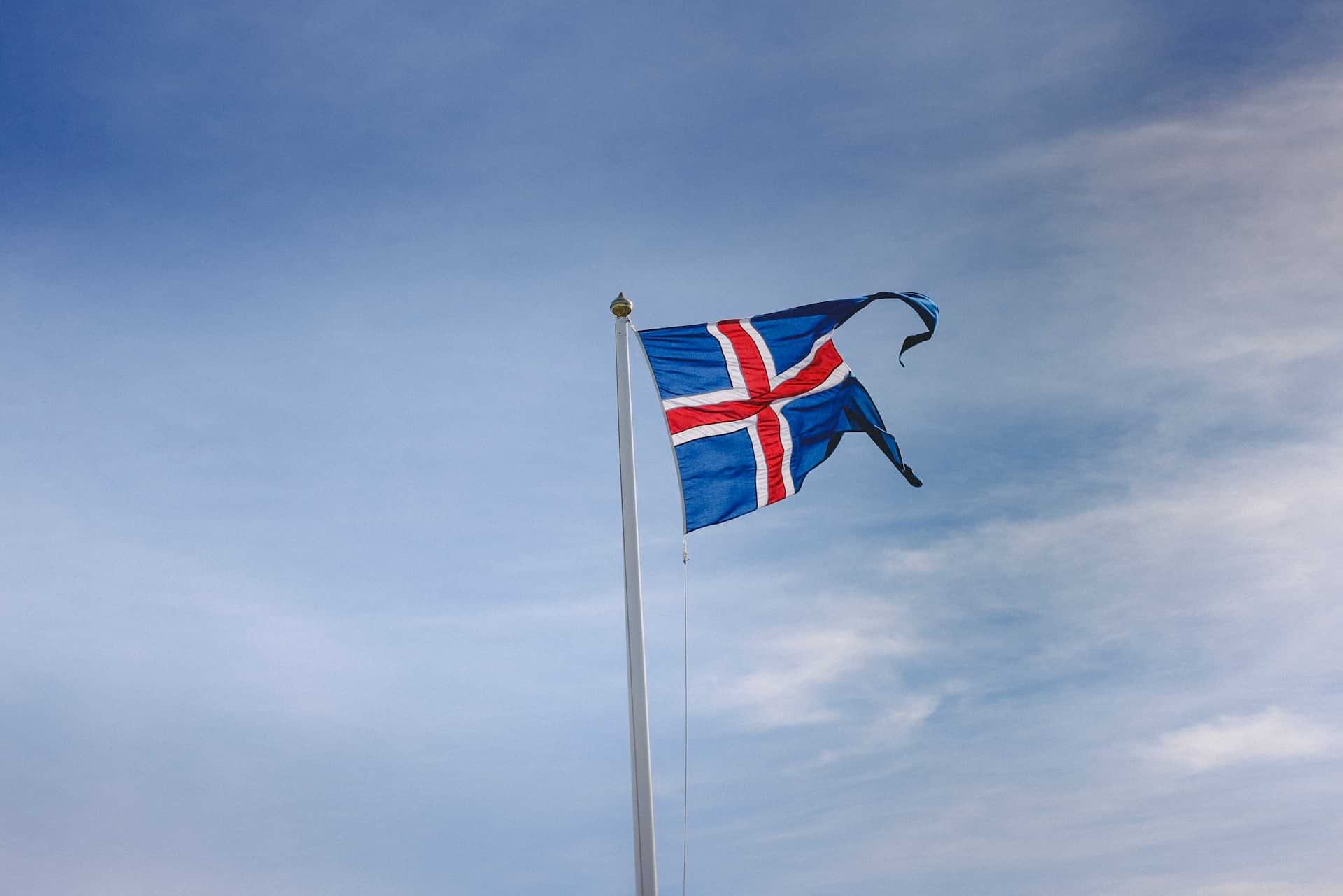 Флаг Исландии фото