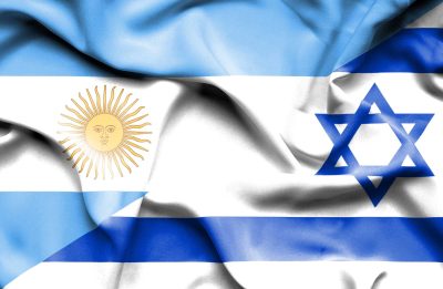 Флаги Аргентины и Израиля графика