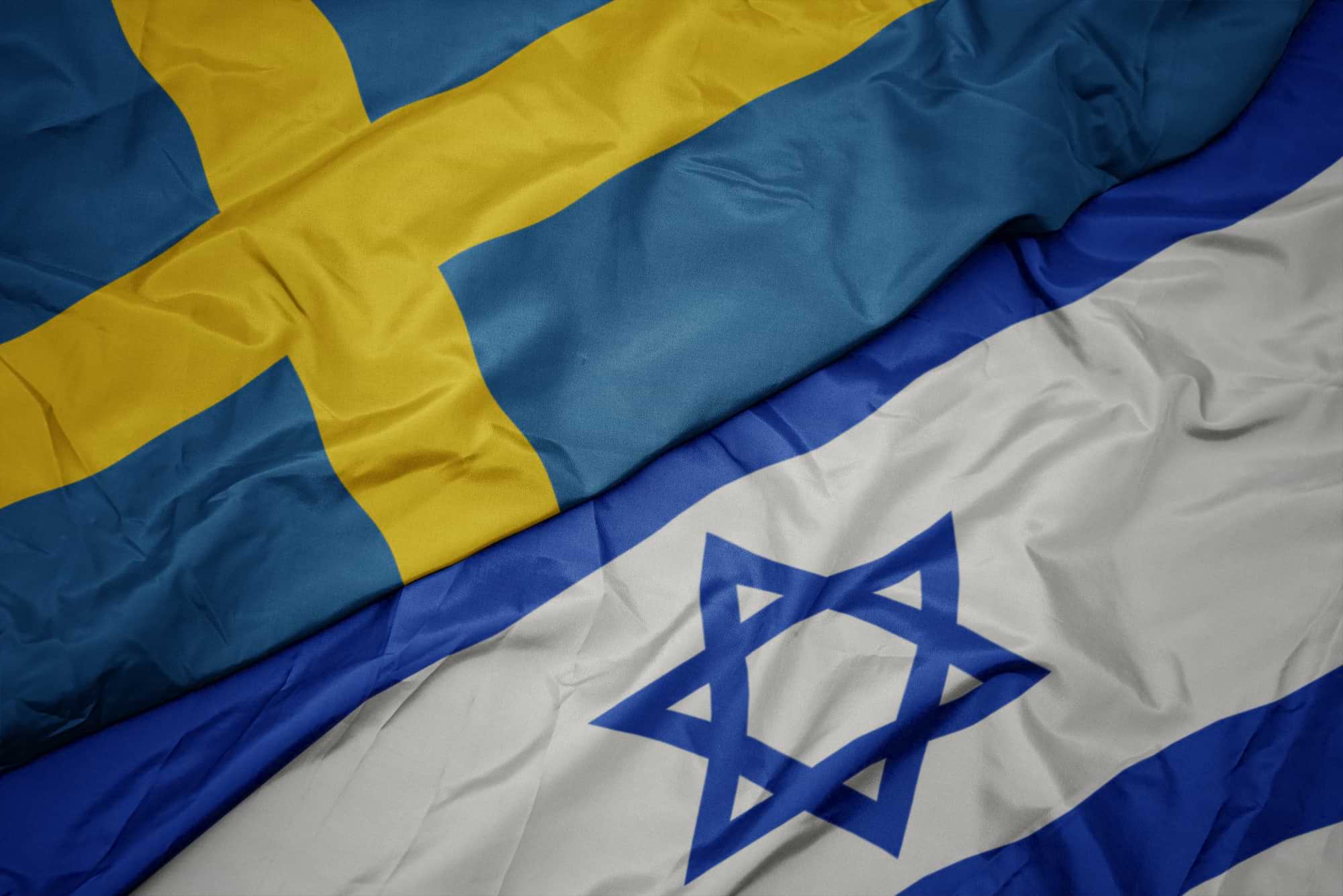 Флаги Швеции и Израиля фото