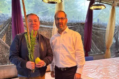 Посол Украины в Израиле в синагоге КИева