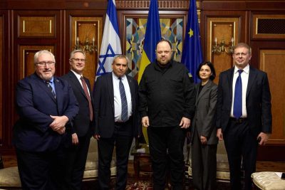 Встреча Руслана Стефанчука с Зеэвом Элькиным фото